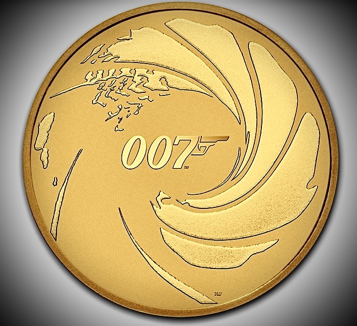 картинка Золотая монета Джеймс Бонд, Австралия, 2020г., 100 долларов, 1 OZ, 9999 от магазина Одежда+