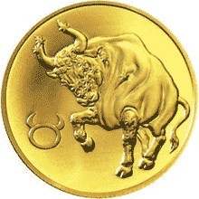 картинка 50 рублей. Знаки зодиака - Телец. Au 7.78 г. от магазина Одежда+