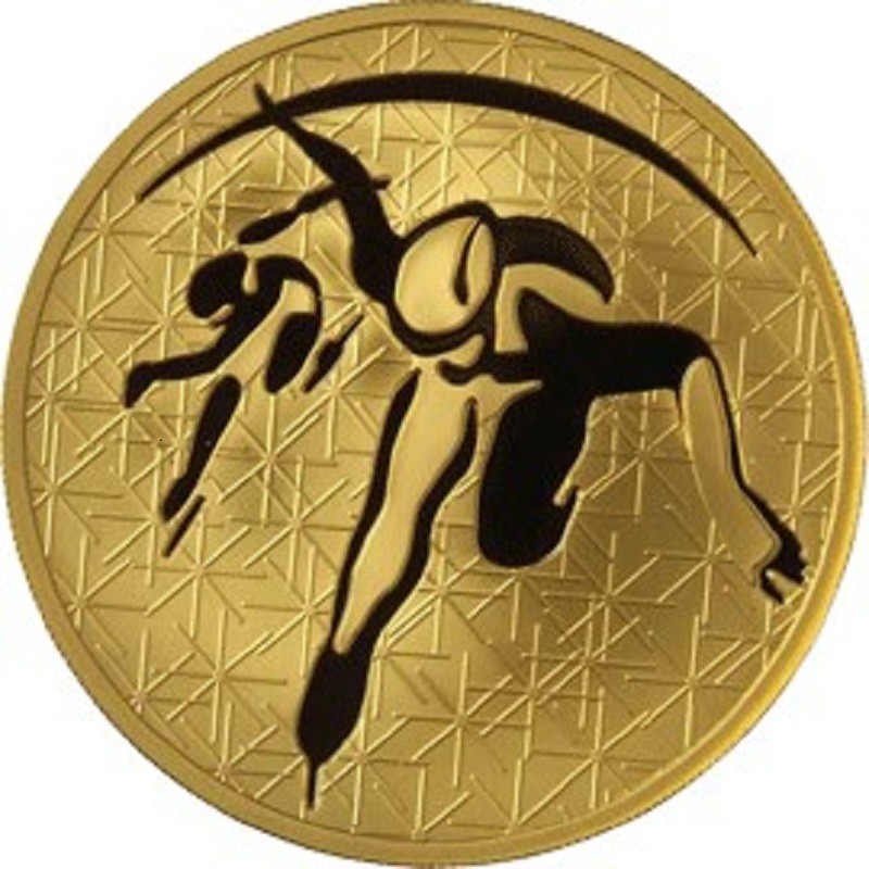 картинка 200 рублей. 2010 г. Зимние виды спорта. Шорт-трек. Au 31.1 г. от магазина Одежда+