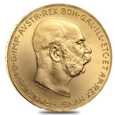 картинка 100 крон, 1915 год. Франц Иосиф. Au 30,48гр от магазина Одежда+