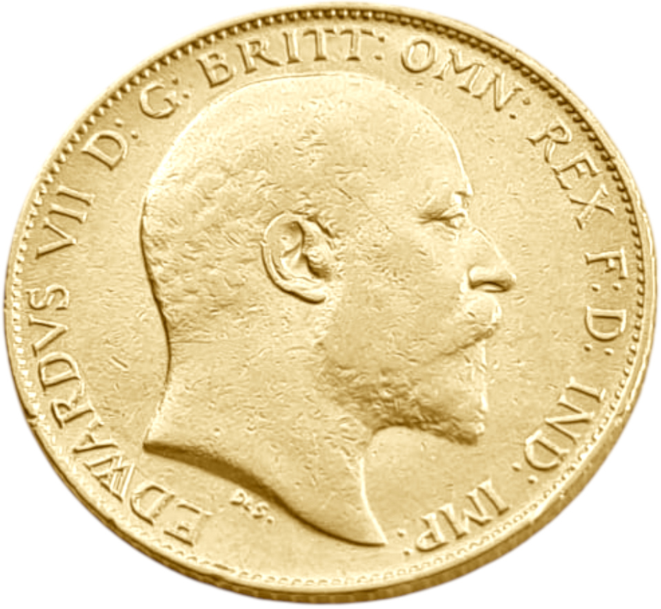 картинка Великобритания. 1/2 Соверена 1902 г. Золото. 3.99 г*0.9167 0.1176 oz. от магазина Одежда+