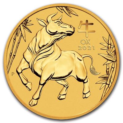 картинка 200 долларов. 2021 г. Лунар III, год Быка. Au 62.2 г. от магазина Одежда+