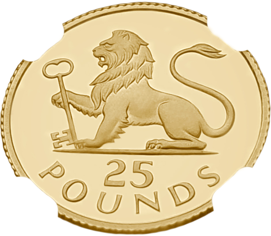 картинка Гибралтар. 25 Фунтов 1975 г. Золото 7.81 г*0.917 0.2303 oz. СЛАБ NGC PF 68 ULTRA CAMEO! от магазина Одежда+