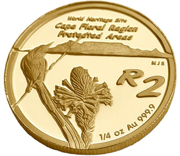 картинка ЮАР. 2 Ранда 2007 г. Золото 7.777 г*0.9999 0.25 oz. Коробка, Сертификат! ТИРАЖ 811 ЭКЗ! от магазина Одежда+