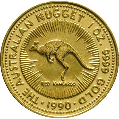 картинка 100 долларов. 1990 г. Кенгуру. Наггет. Au 31.1 г. от магазина Одежда+